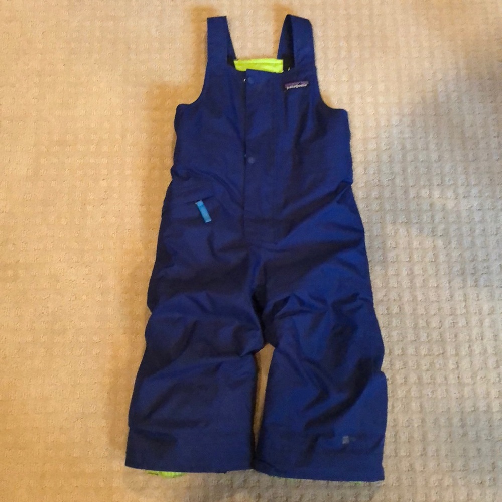 Patagonia Baby Snow Pile Bib 2T Dark Blue